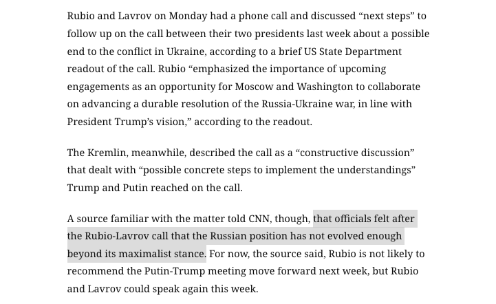 “Trump’s hope for quick second summit with Putin may be stalled as pre-meeting tabled for now” https://edition.cnn.com/2025/10/20/politics/trump-putin-meeting-possible-delay-russia-ukraine