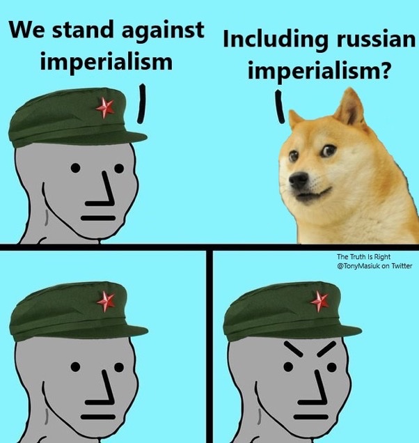 Tankies love Russian imperialism