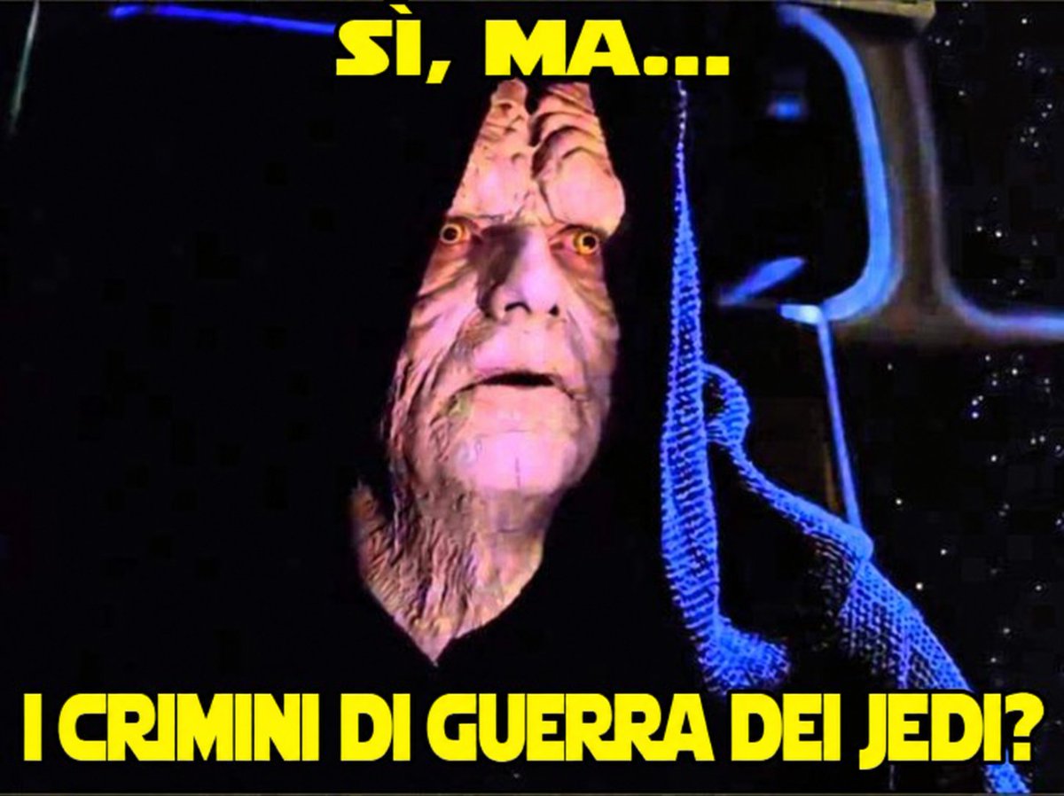 E allora i crimini di guerra dei Jedi?