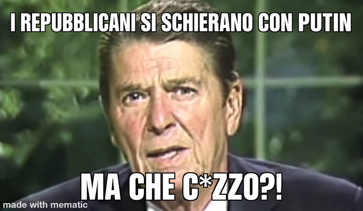 Repubblicani che si schierano con Putin, ma che cazzo? Ronald Reagan